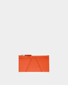 Bally Adley Leather Wallet Orange | WTUFG8571