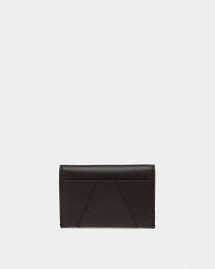 Bally Annye Leather Business Card Holder Black | JMKTN9871