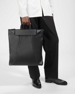 Bally Ashy Leather Tote Black | DEIBL7563