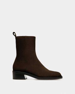 Bally Austine Leather Boots Brown | KUCTY2580