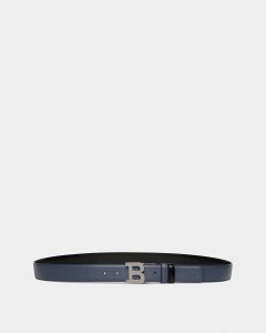 Bally B Buckle Leather Belt Black | IUZNY6150