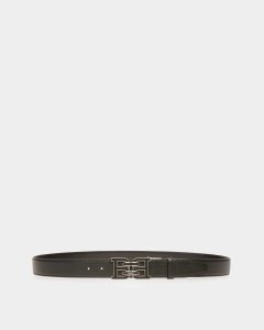 Bally B-Chain Leather 35mm Belt Black | AKEXB4568