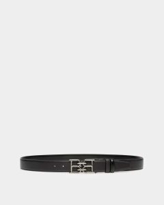 Bally B-Chain Leather 35mm Belt Black | PSACB1765