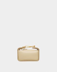 Bally B-Hook Xs Leather Minibag Beige | IUFHT4917