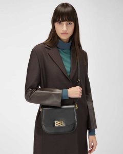 Bally Beckie Leather Cross-Body Bag Black | DKBJH0528