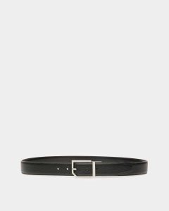 Bally Charlton Leather Adjustable & Reversible 35mm Belt Black | TQDOX0674