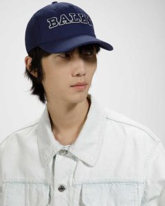 Bally Cotton Baseball Cap Blue | ESPUC3285