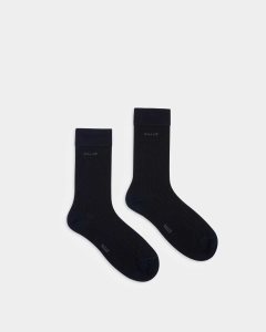 Bally Cotton Mix Socks Blue | SDTRW9526