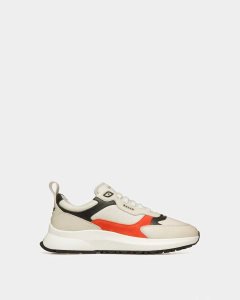 Bally Dave Leather And Fabric Sneakers Multicolor | TZGSM2470