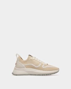 Bally Davyn Mesh And Leather Sneakers White | QNUOE0374