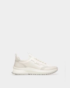 Bally Deven Leather Sneakers White | QVPJW6793