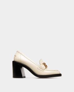 Bally Ellyane Leather Pumps White | ERFYO7241