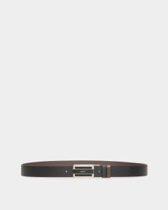 Bally Fabazia Leather 35mm Belt Black | XRGJO4085