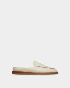 Bally Fosko Leather Slippers White | DLCFZ4170