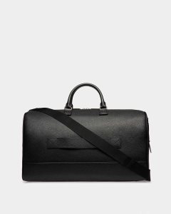 Bally Haius Leather Duffle Bag Black | LEMJS4895