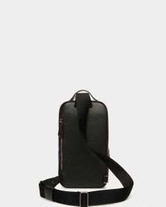 Bally Halikho Leather Sling Bag Black | VBJPT1438