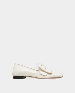 Bally Janelle Leather Loafers White | JBUZE7359