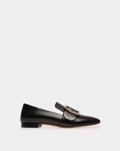 Bally Janelle Leather Slipper Black | DCOKG5968