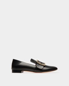 Bally Janelle Leather Slippers Black | BHATY1735