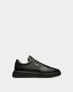 Bally Manny Leather Sneakers Black | YODNU2894