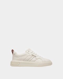 Bally Maxim Leather Sneakers White | FDBZG7169