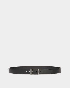 Bally Parker Leather 35mm Belt Black | GXYDN7692