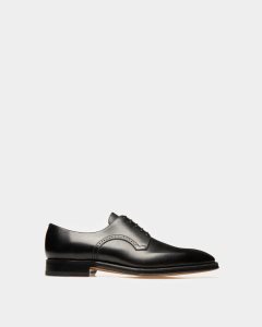 Bally Scamardo Leather Derby Shoes Black | BCKXQ7186