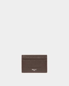 Bally Schar Leather Card Holder Brown | GWDMY6701