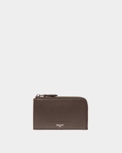 Bally Scord Leather Card Holder Brown | BGCOE1340