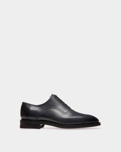 Bally Scotch Leather Oxfords Blue | QRMEC7210