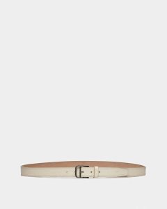 Bally Scotty Leather 30mm Belt White | LFYPE1069