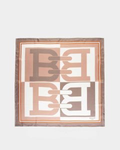 Bally Silk Scarf Beige | FLYOM4758