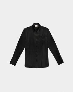 Bally Silk Shirt Silk Shirt Black | YHERJ1085