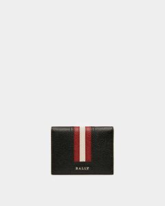 Bally Talder Leather Card Holder Black | JXOFS3492