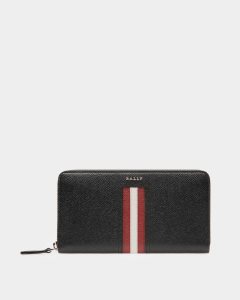 Bally Telen Leather Travel Wallet Black | SGHXO4076