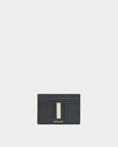 Bally Thar Leather Card Holder Blue | RJBVY6348