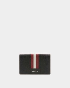 Bally Tyke Leather Card Holder Black | VLEYZ6431