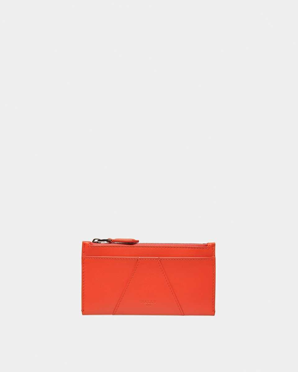 Bally Adley Business Card Holder Orange | CLVZU0417