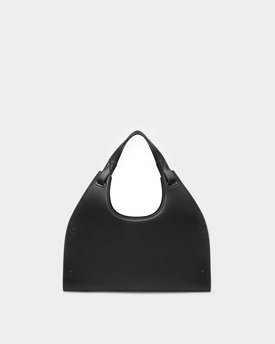 Bally Ahres Leather Shoulder Bag Black | IXNJD9542