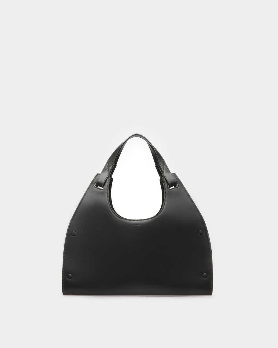 Bally Ahres Leather Shoulder Bag Black | IXNJD9542