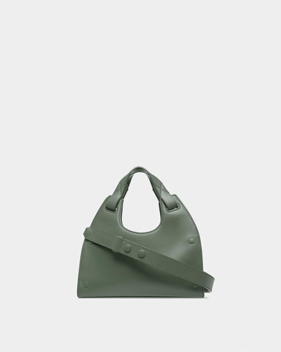 Bally Ahres Small Leather Shoulder Bag Green | FJZLM3042