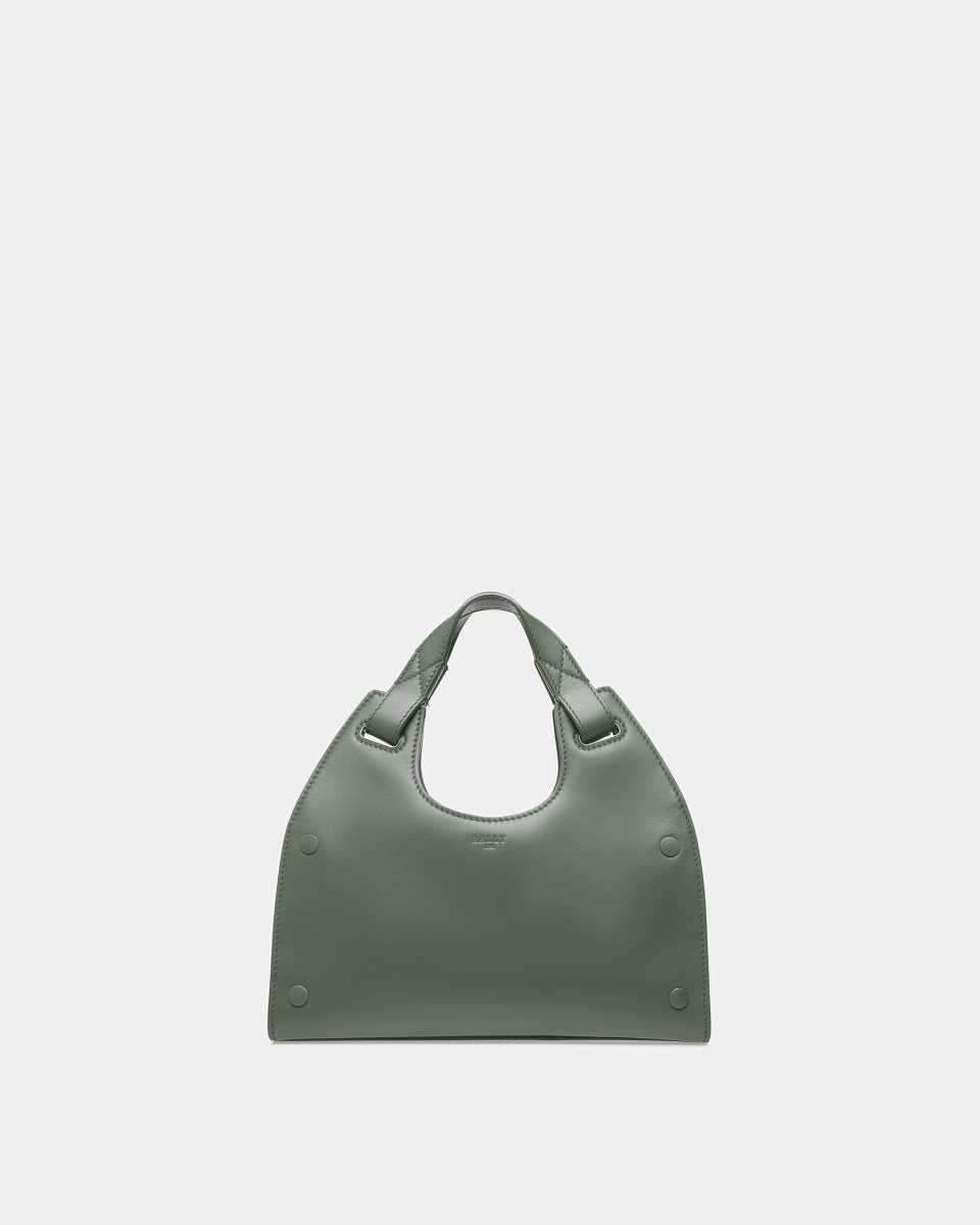 Bally Ahres Small Leather Shoulder Bag Green | FJZLM3042