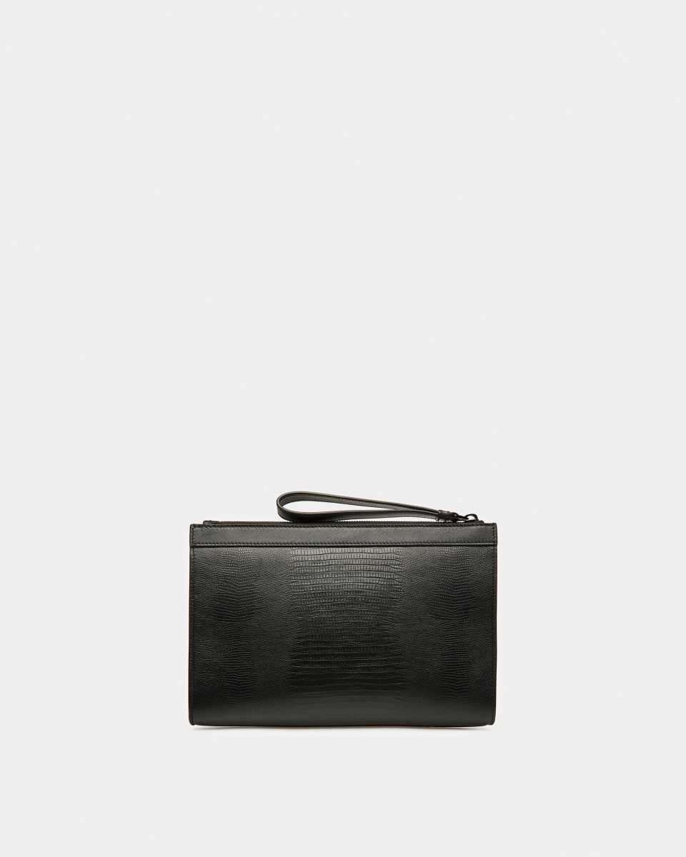 Bally Aig Leather Clutch Black | KUIOG1859