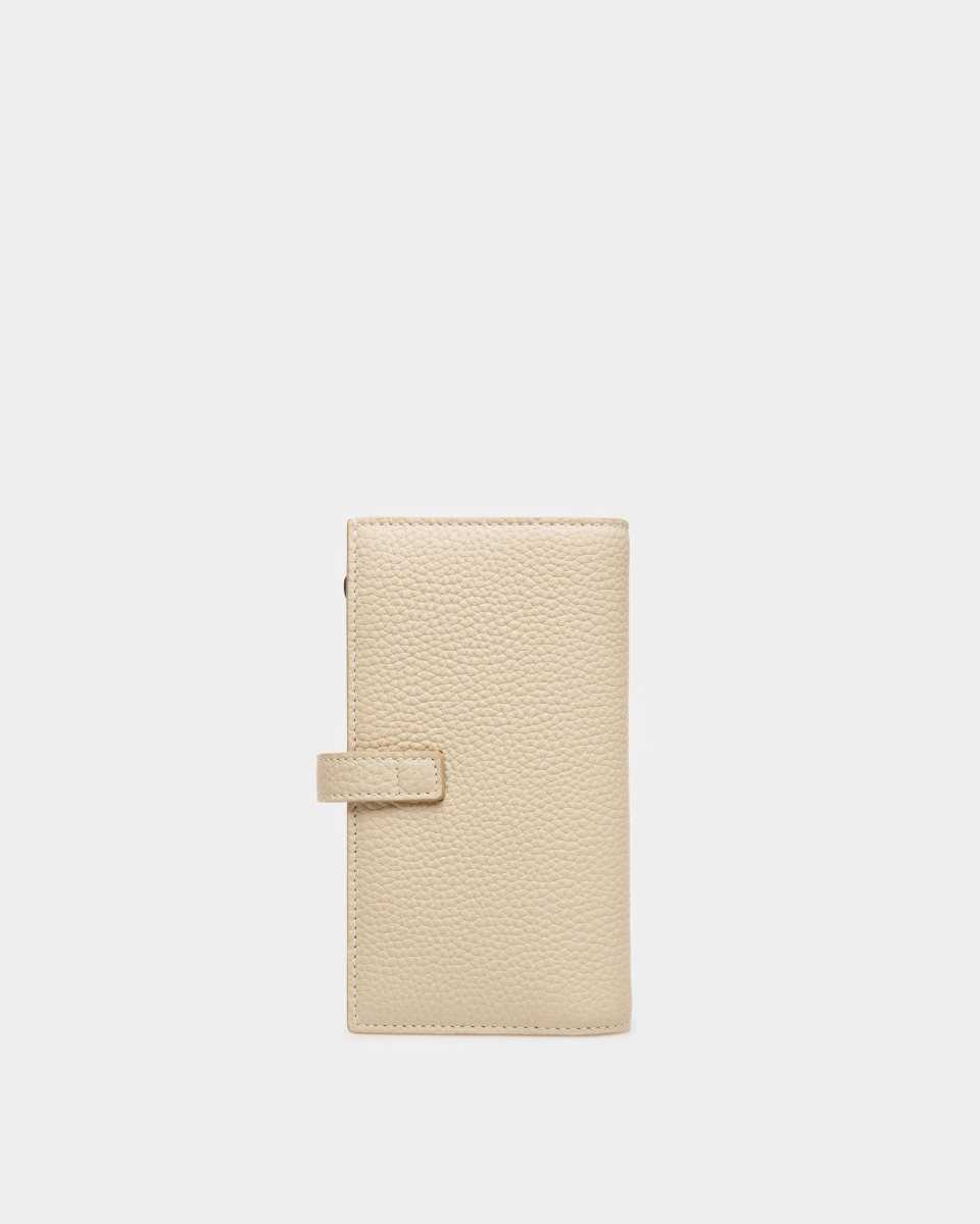 Bally Amber Leather French Wallet Beige | PYHCK1635