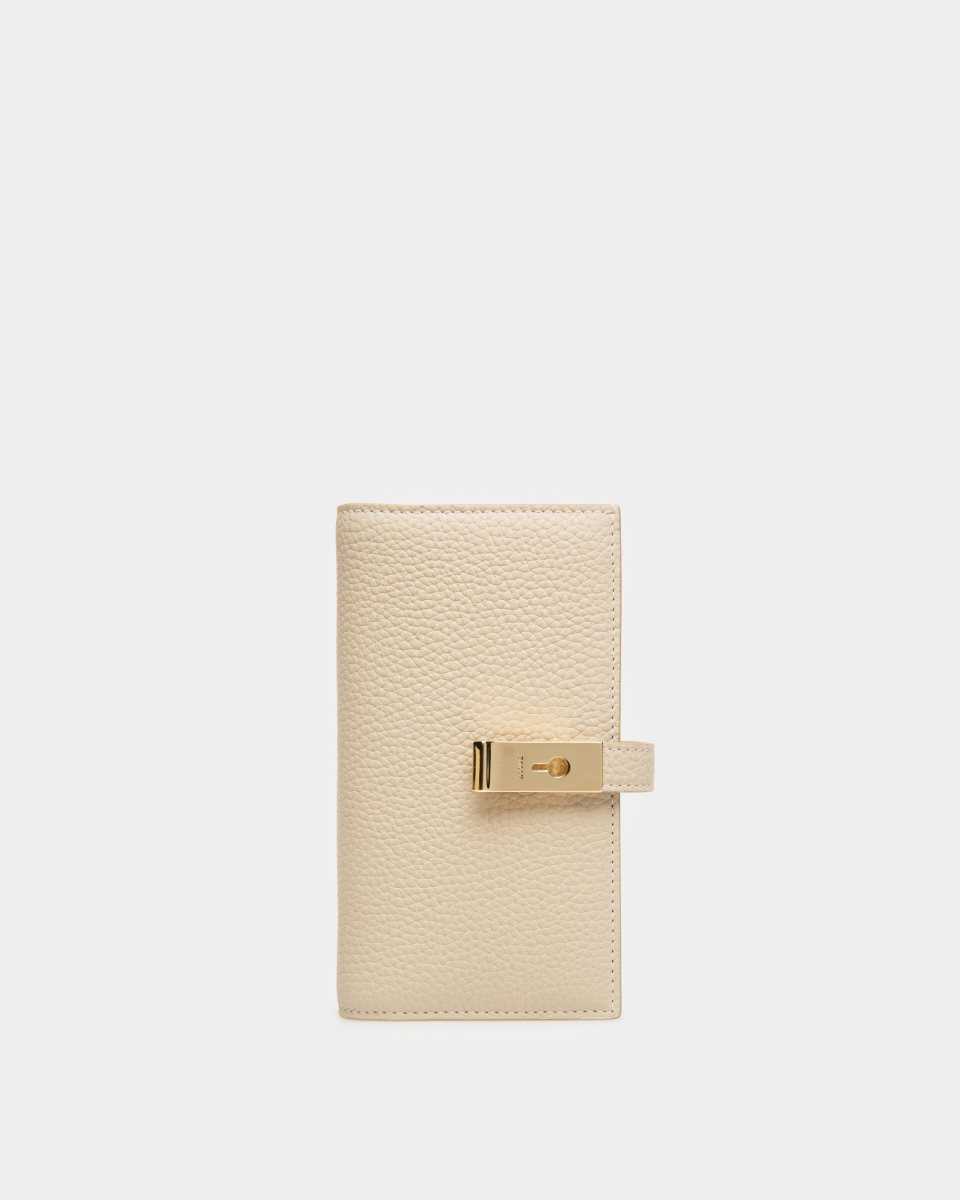 Bally Amber Leather French Wallet Beige | PYHCK1635