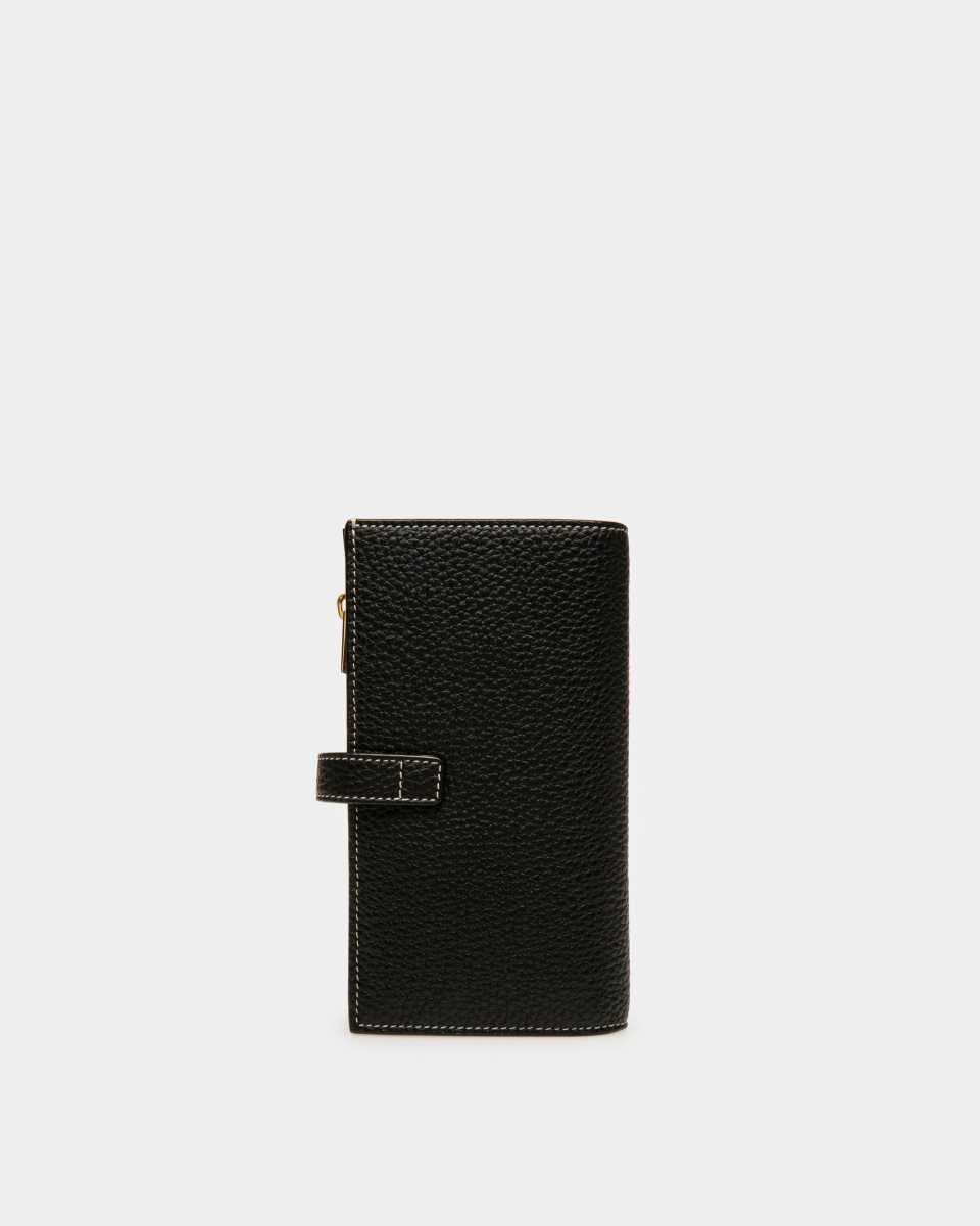 Bally Amber Leather French Wallet Black | SJMHB1470