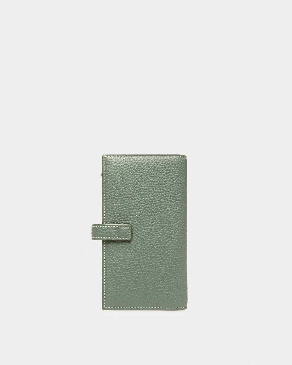 Bally Amber Leather Wallet Green | DYNSH8317