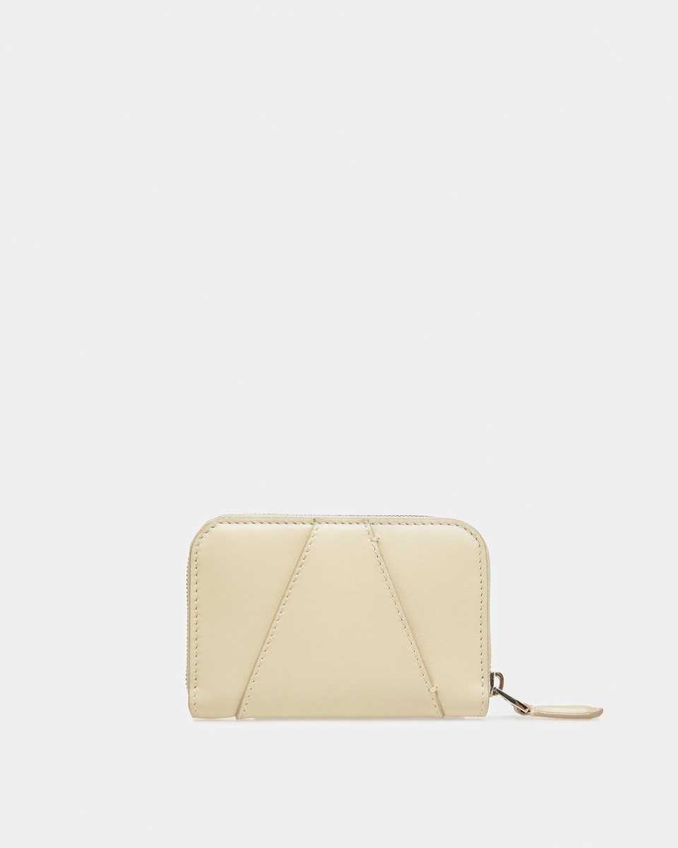 Bally Angye Leather Wallet Beige | CHXUZ3854