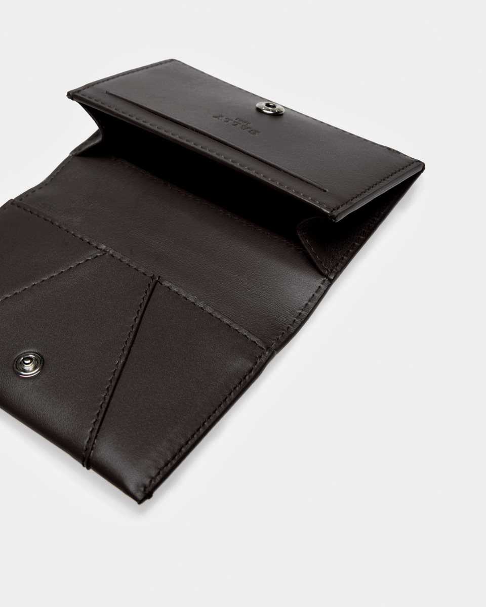 Bally Annye Leather Business Card Holder Black | JMKTN9871