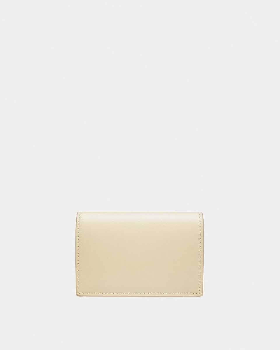 Bally Annye Leather Card Holder Beige | DVARW6705